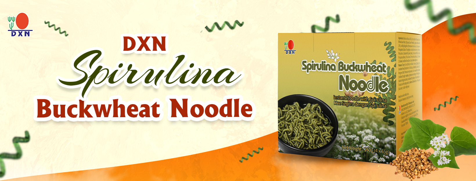 DXN Spirulina Buckwheat Noodle Banner